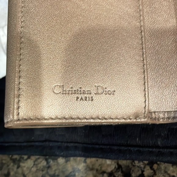 NIB Lady Dior Lotus Wallet in Metallic Gold - Picture 8 of 16
